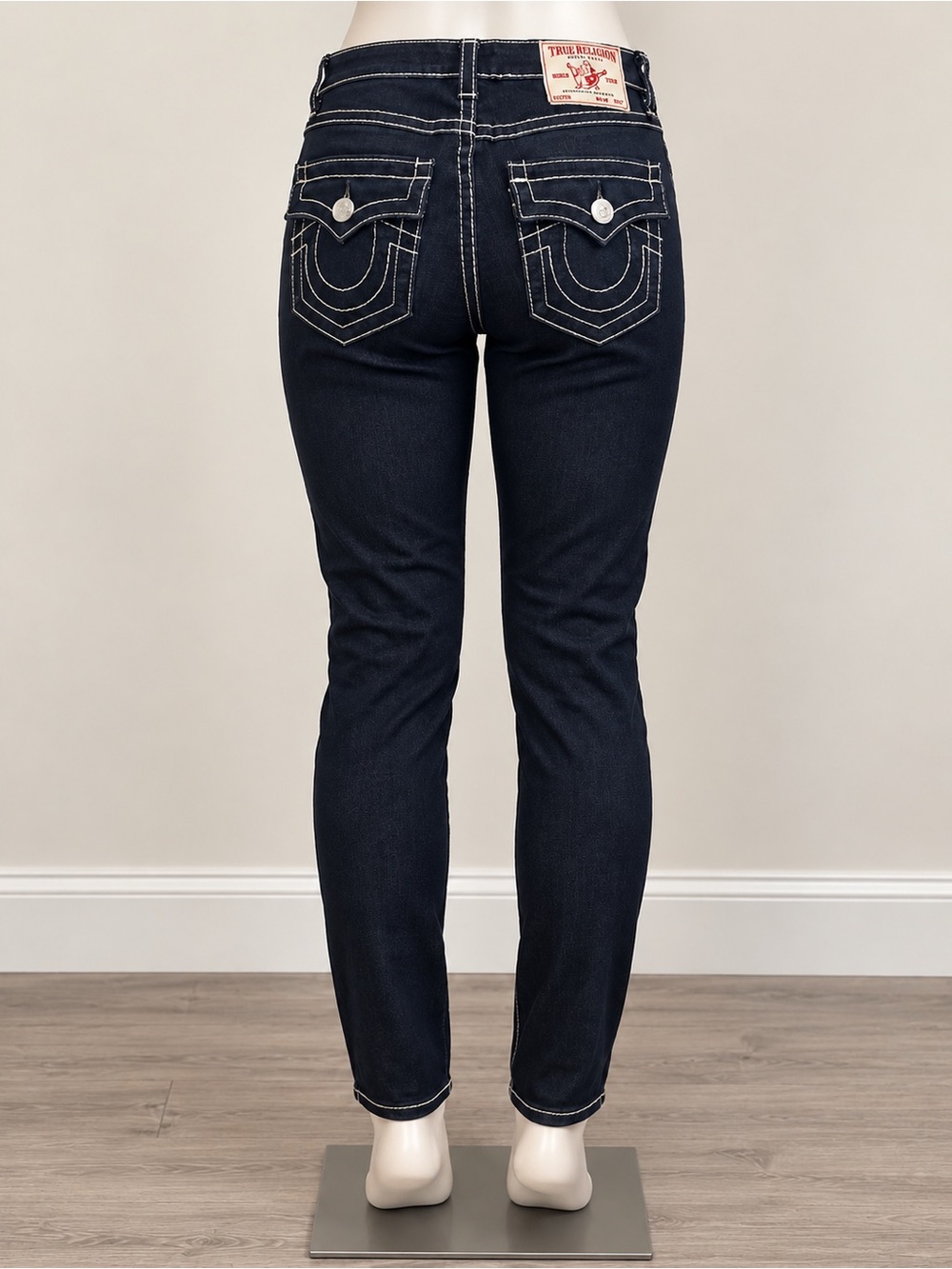 True Religion Women's Dark Indigo Skinny Jeans